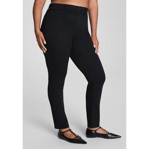NWT Spanx Everywhere Medium Compression High Rise Skinny Jean Black L